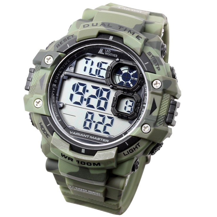デジタル腕時計 メンズ ミリタリーウォッチ 100m防水｜courage｜05