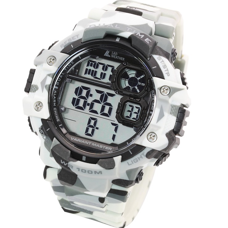 デジタル腕時計 メンズ ミリタリーウォッチ 100m防水｜courage｜07