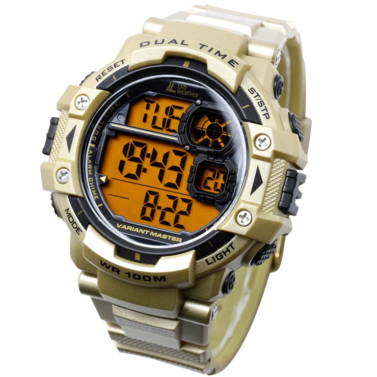 デジタル腕時計 メンズ ミリタリーウォッチ 100m防水｜courage｜09