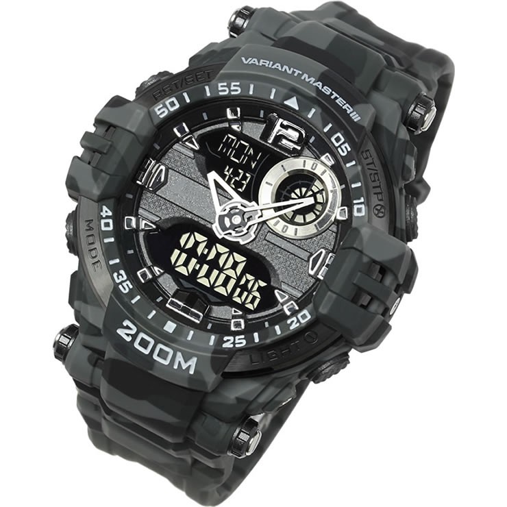 LAD WEATHER（ラドウェザー） デジタル 腕時計 メンズ 200m防水