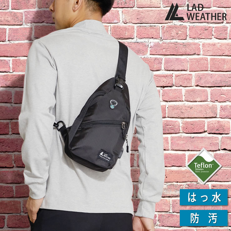LAD WEATHER（ラドウェザー） ボディバッグ メンズ レディース USB充電