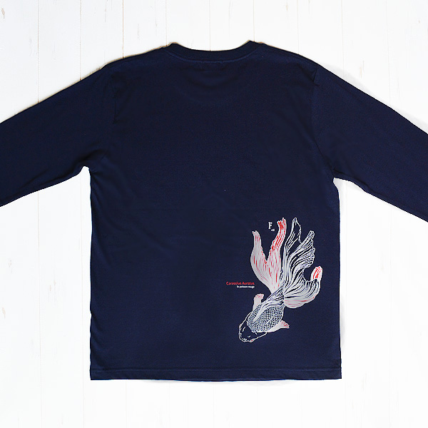 せ*ん様 HYS グラフィックプリント Tシャツ 長袖 アクアブルー レディースセレクト カバ Tシャツ (アクアブルー)-X- 半袖 水色 かば