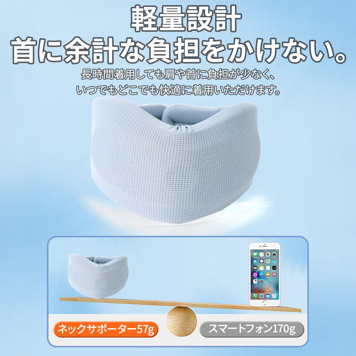 ネックサポーター 首サポーター 首コルセット ストレートネック 薄型