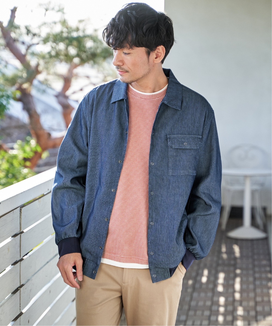 ikka（イッカ） メッシュデニムシャルゾン : COX-ONLINE SHOP ヤフー店