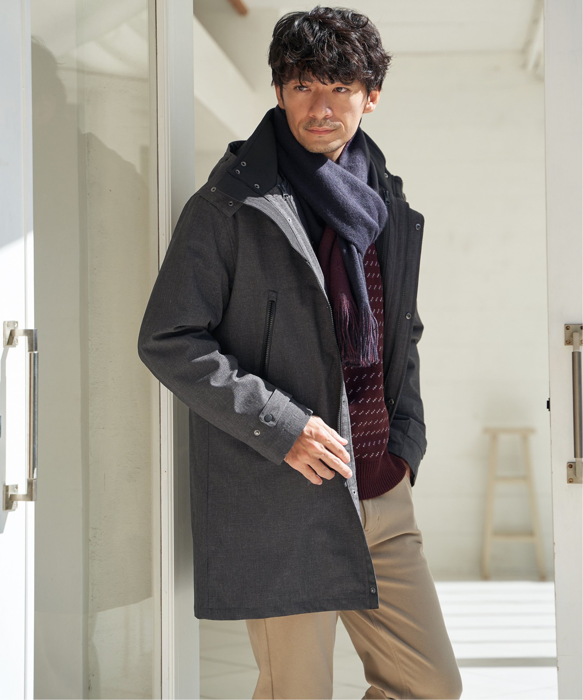 ikka（イッカ） 【撥水】sorona(R) 3WAYロングコート : COX-ONLINE