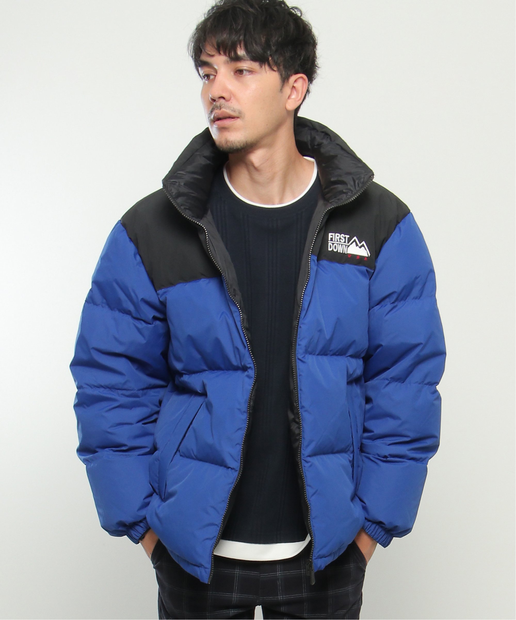 【2WAY】FIRST DOWN ファーストダウン リバーシブルダウンジャケット FIRST DOWN