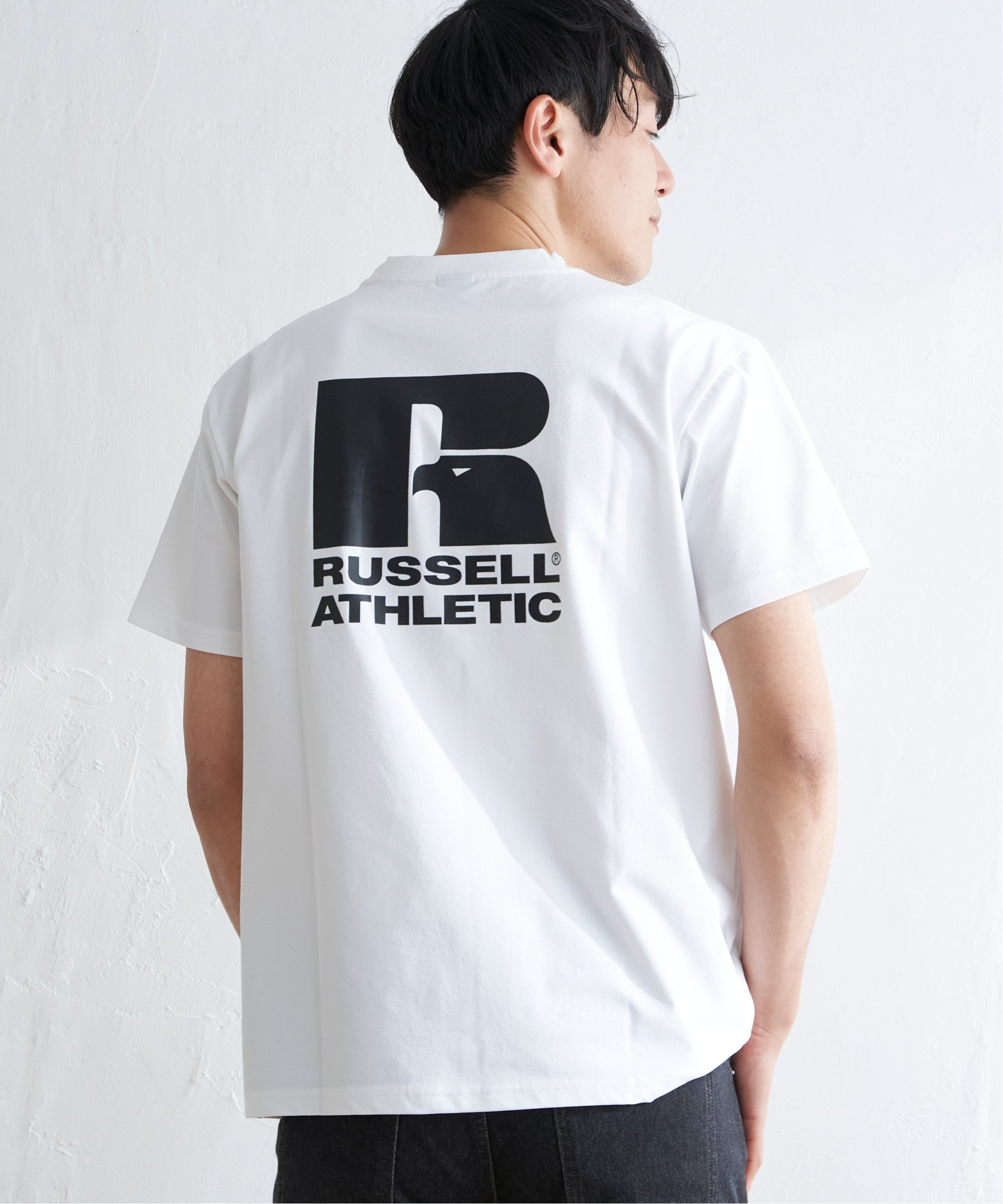 【吸水速乾】RUSSELL ATHLETIC ラッセルアスレチック ドライパワープリントTシャツ
