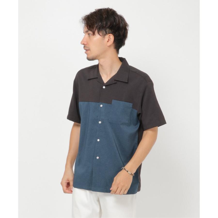 ブロッキングオープンカラーシャツ :11510602:COX-ONLINE SHOP ヤフー店 通販 
