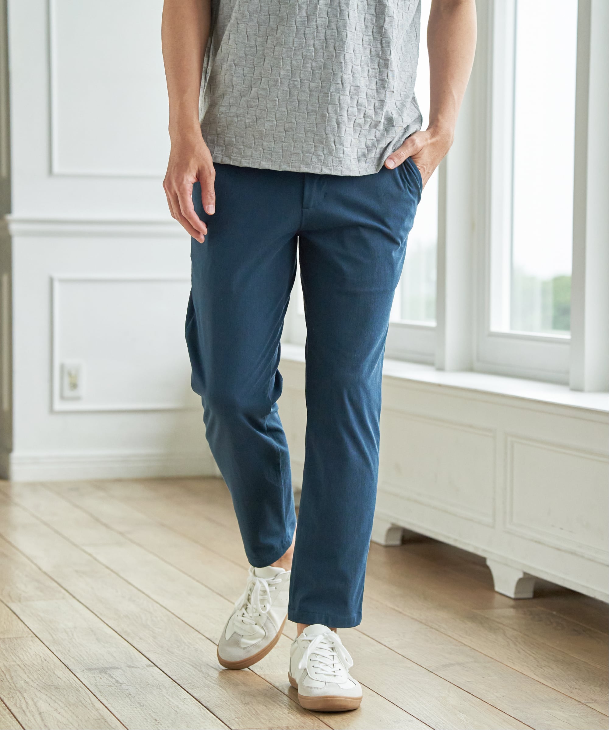ikka（イッカ） 【雑誌MonoMax5月号掲載】GOKU楽パンツ EASY STRETCH