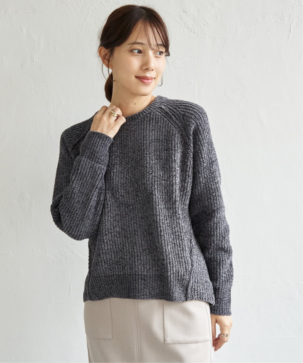 ikka（イッカ） 畦編みモールニットプルオーバー : COX-ONLINE SHOP