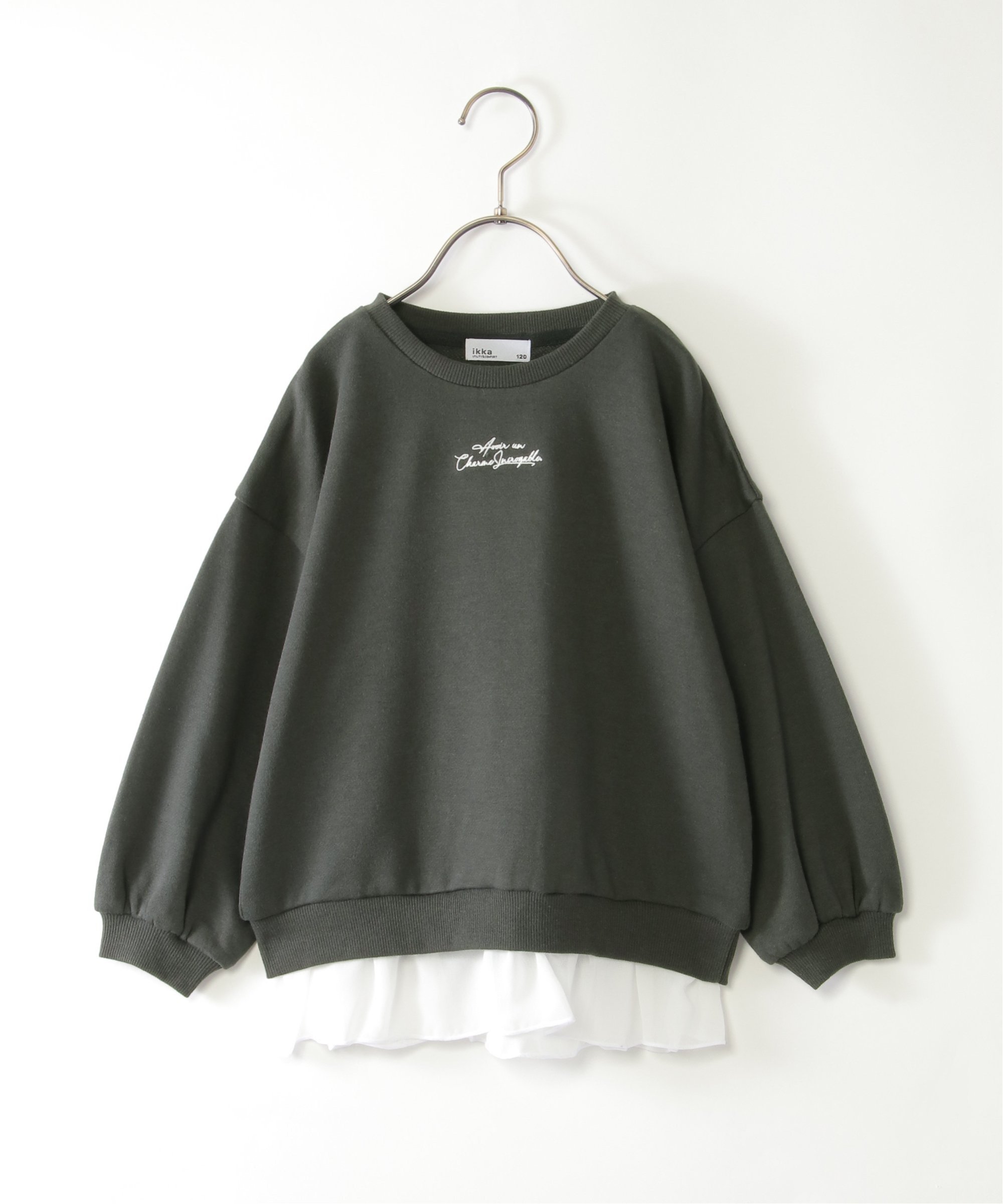裾シフォンミニロゴ刺繍プルオーバー（120~160cm） : COX-ONLINE SHOP 