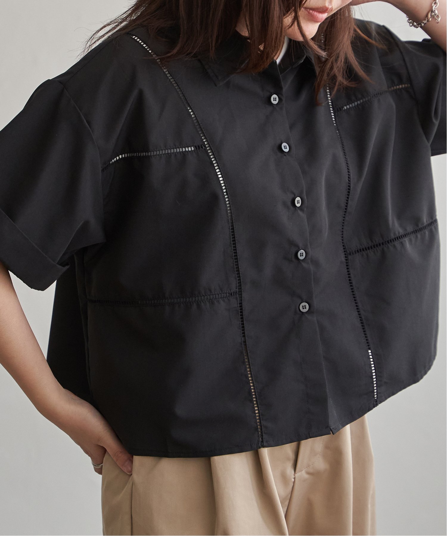 VENCE EXCHANGE はしごレースビッグシャツ : COX-ONLINE SHOP ヤフー店 