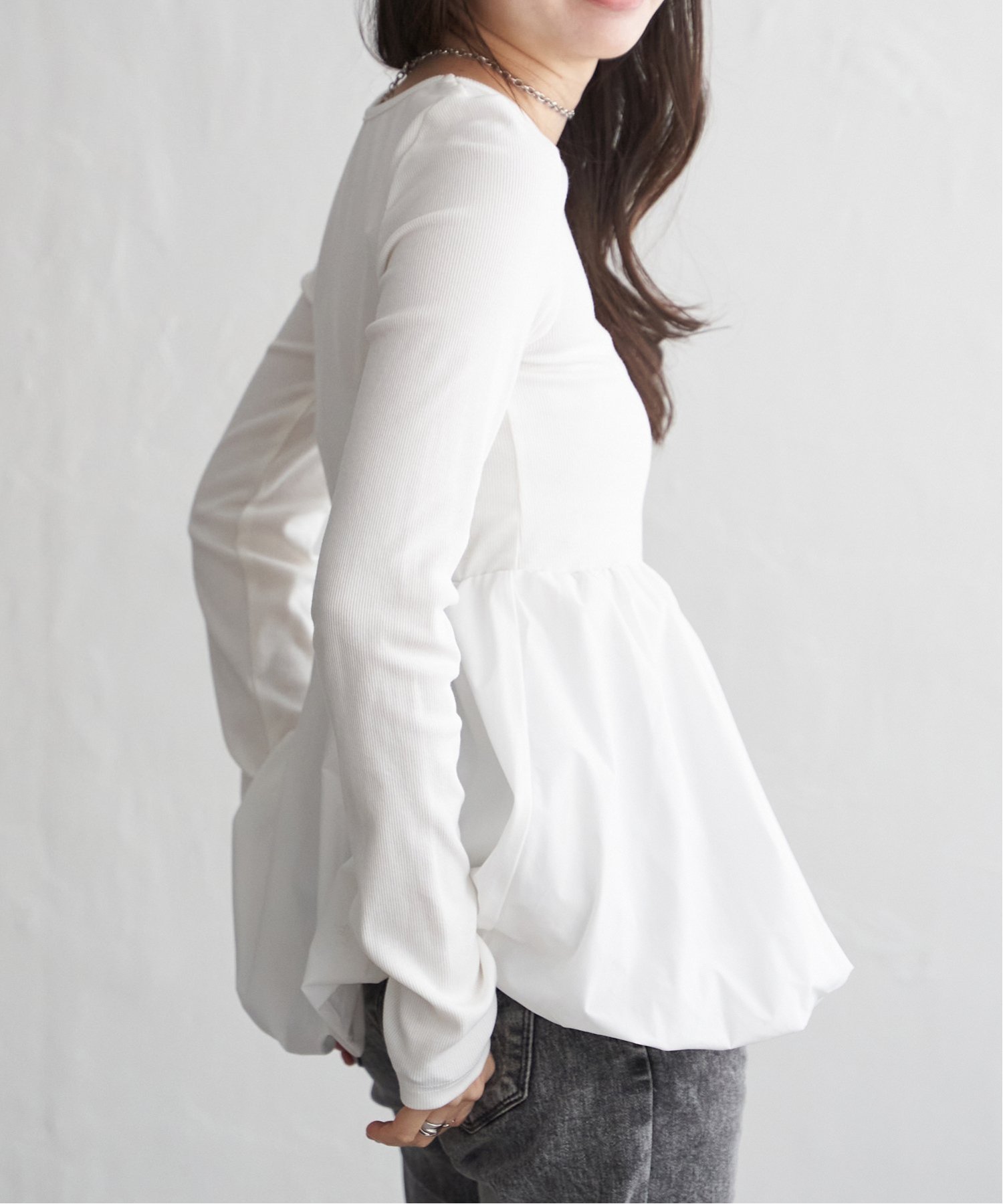 VENCE EXCHANGE 異素材コンビバルーンチュニック : COX-ONLINE SHOP 