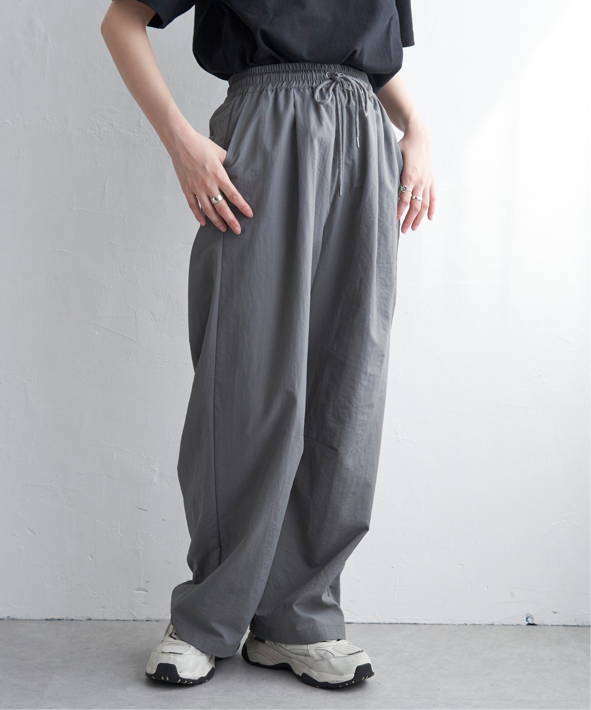 VENCE EXCHANGE ナイロンカーブパンツ : COX-ONLINE SHOP ヤフー店