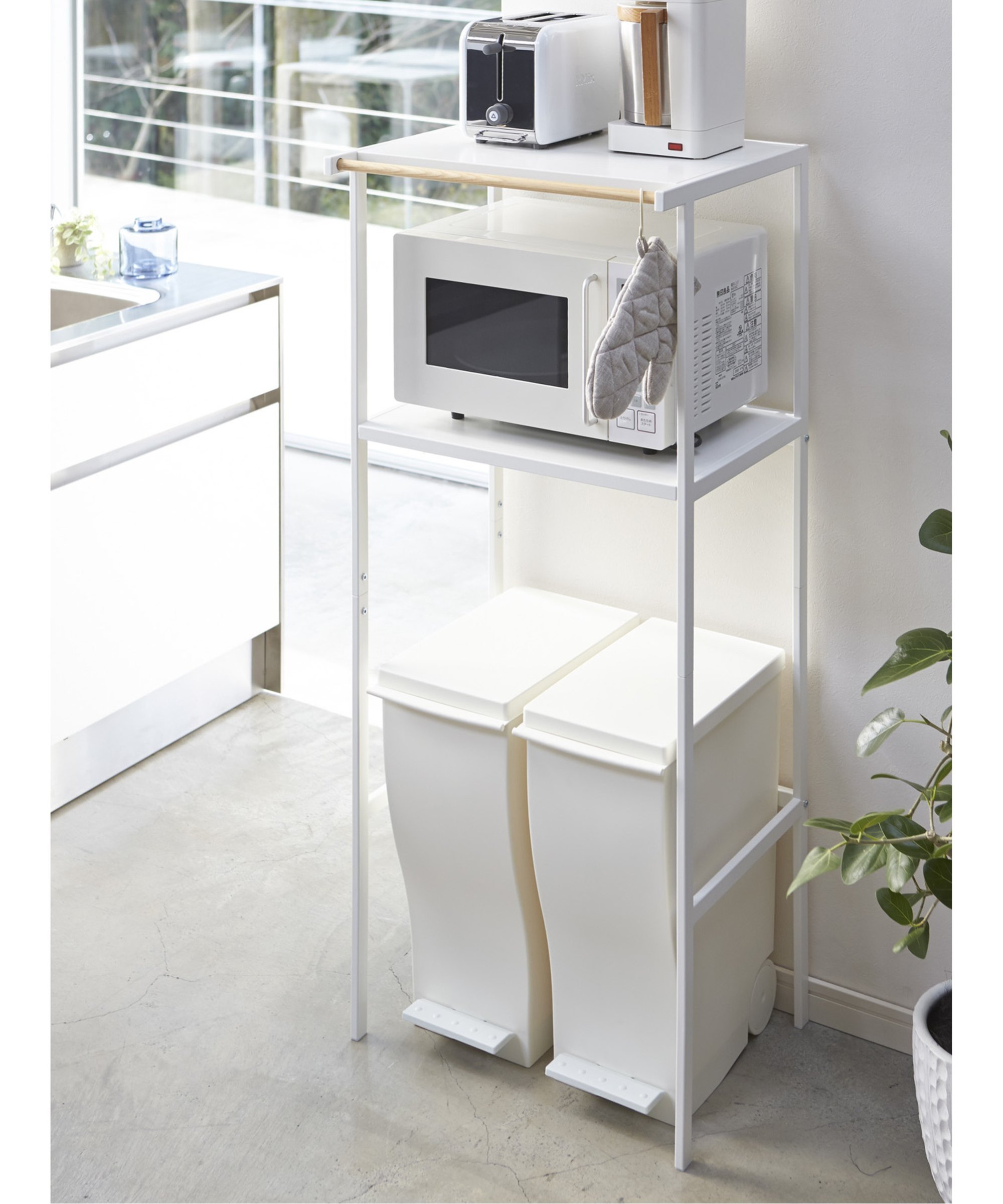 【WEB限定】tower ゴミ箱上ラック　タワー