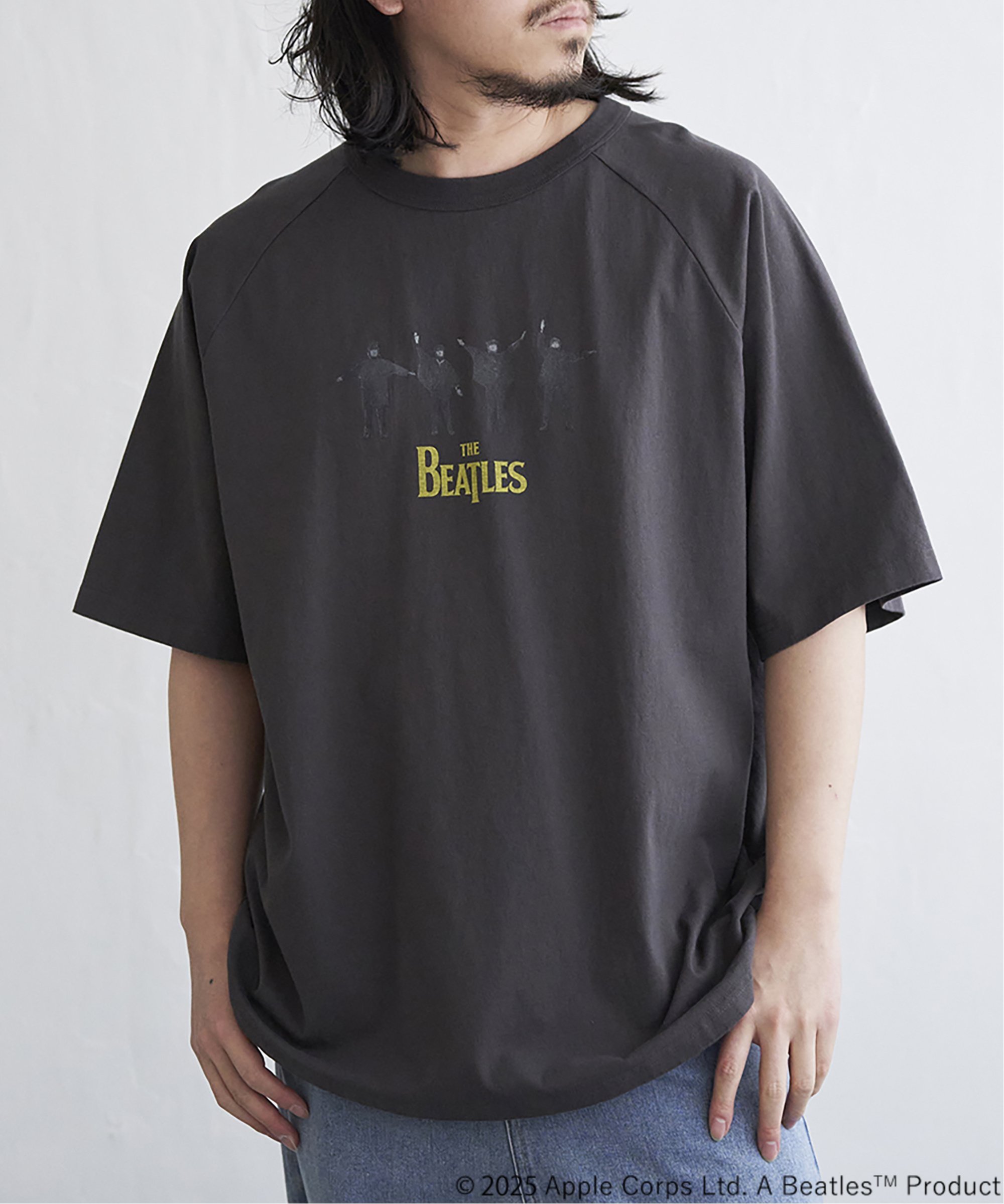 【別注】THE BEATLES ザ ビートルズ HELPラグランTシャツ 別注】THE BEATLES ザ ビートルズ HELPラグランTシャツ（Tシャツ