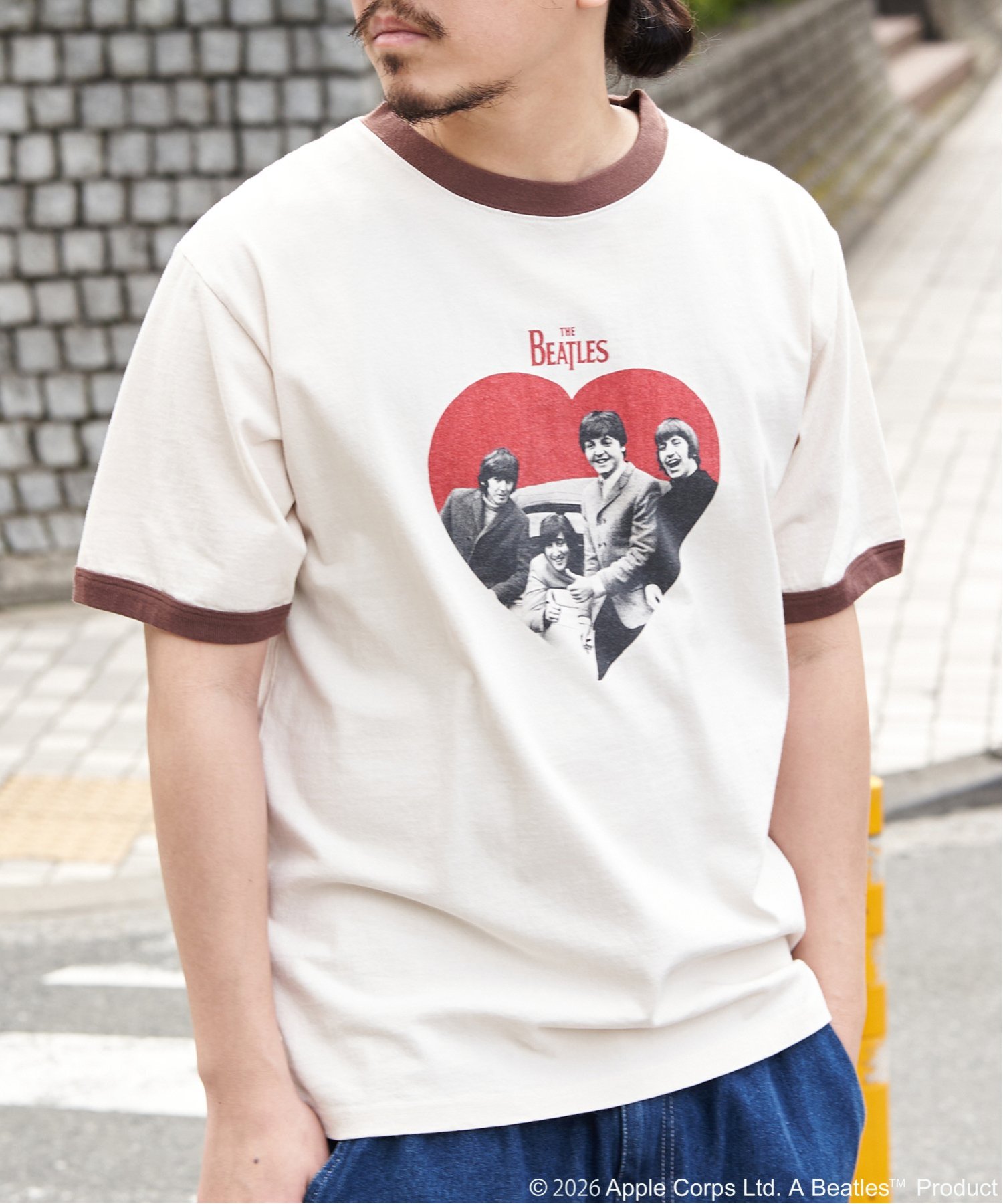 VENCE EXCHANGE THE BEATLES ザ ビートルズ リンガープリントTシャツ