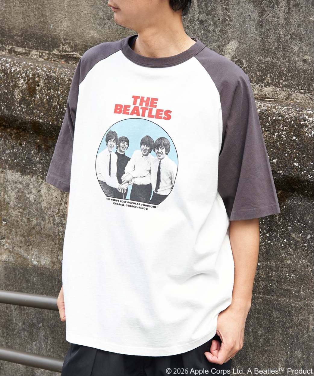 VENCE EXCHANGE THE BEATLES ザ ビートルズ レコードラグランTシャツ 