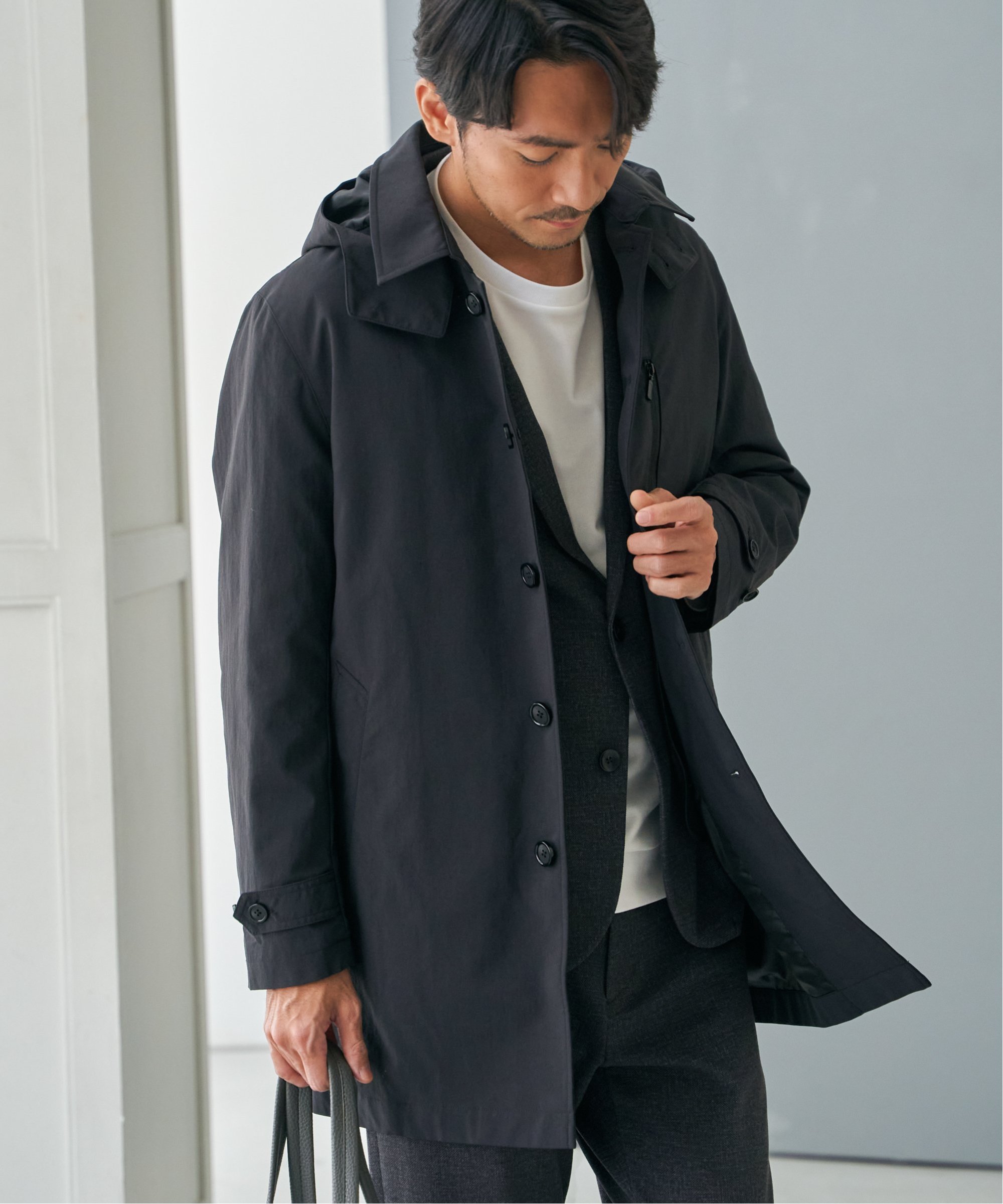 IKKA LOUNGE 2WAYライナー付きフードステンカラー : COX-ONLINE SHOP