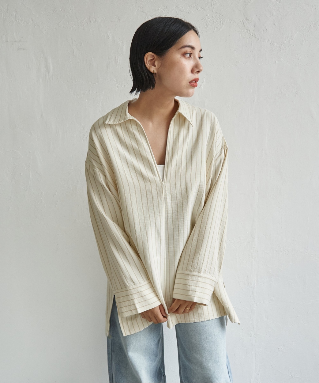 notch. ピーチストライプスキッパーシャツ : COX-ONLINE SHOP ヤフー店