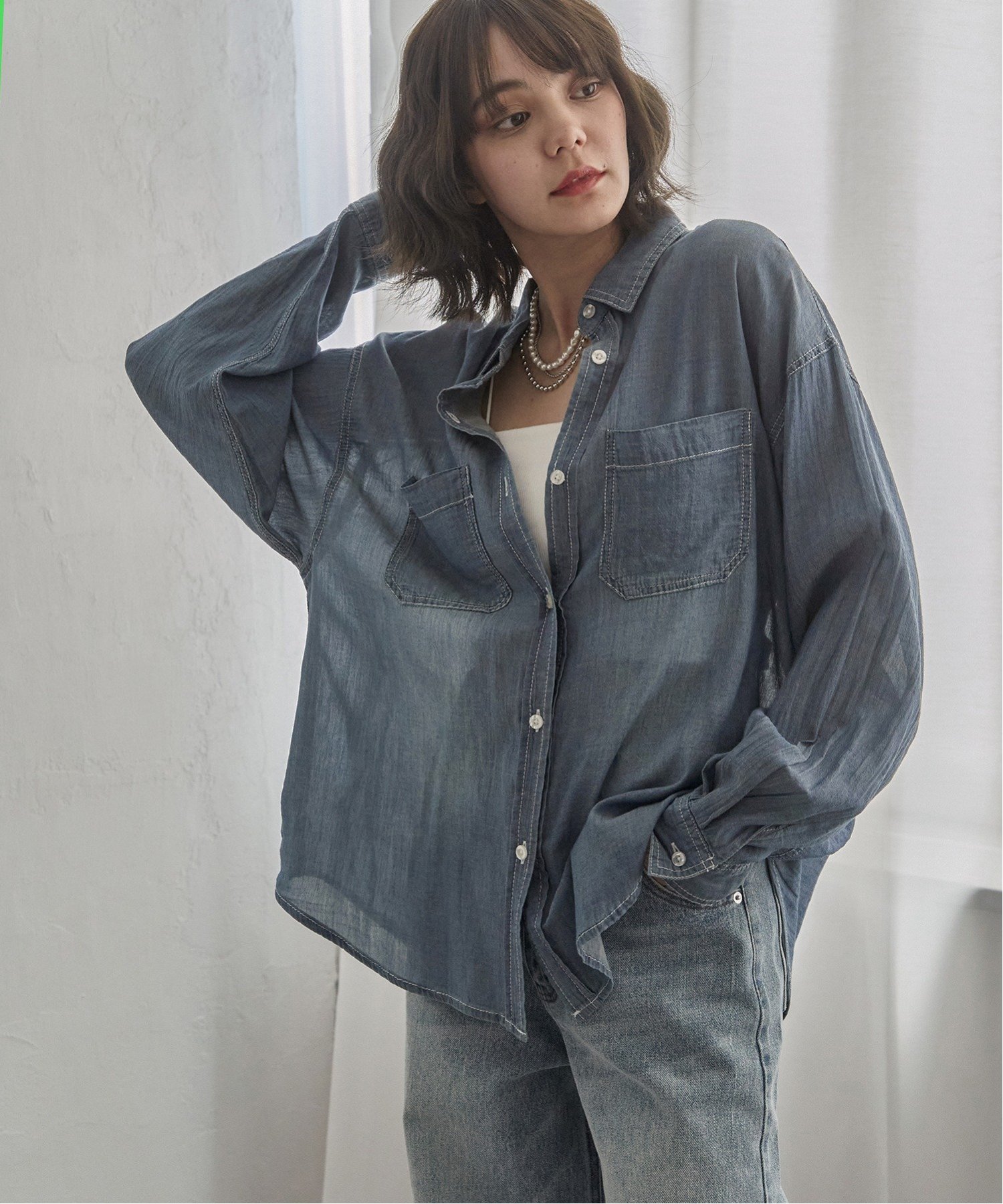notch. シアーデニムシャツ : COX-ONLINE SHOP ヤフー店 - 通販