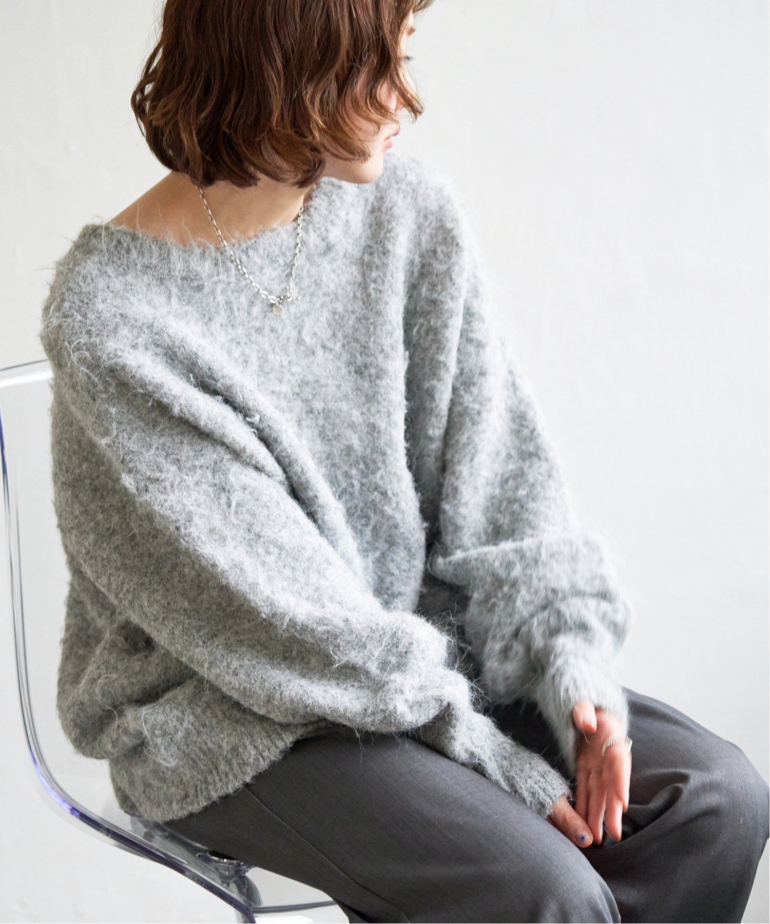 起毛クルーネックニットカーデ 起毛クルーネックニットカーデ : COX-ONLINE SHOP ヤフー店