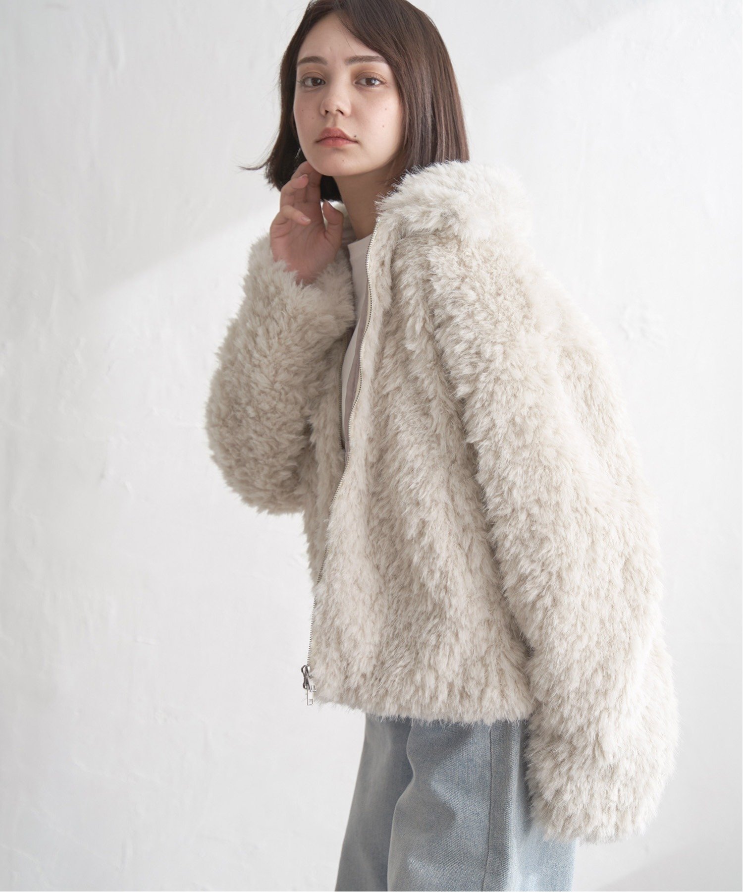 notch. フェイクファーショートジャケット : COX-ONLINE SHOP ヤフー店