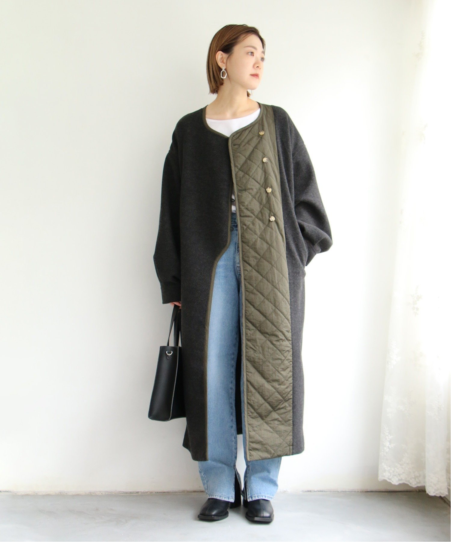 naoki tomizuka キルティングコート naokitomizuka (ナオキトミヅカ) Quilting coat - The Galaxy