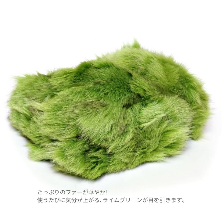 激美品❗️ラドロー フォックスファー ショルダーバッグ 肩掛け グリーン 中古・古着通販】LUDLOW (ラドロー) ファーバッグ グリーン｜ブランド