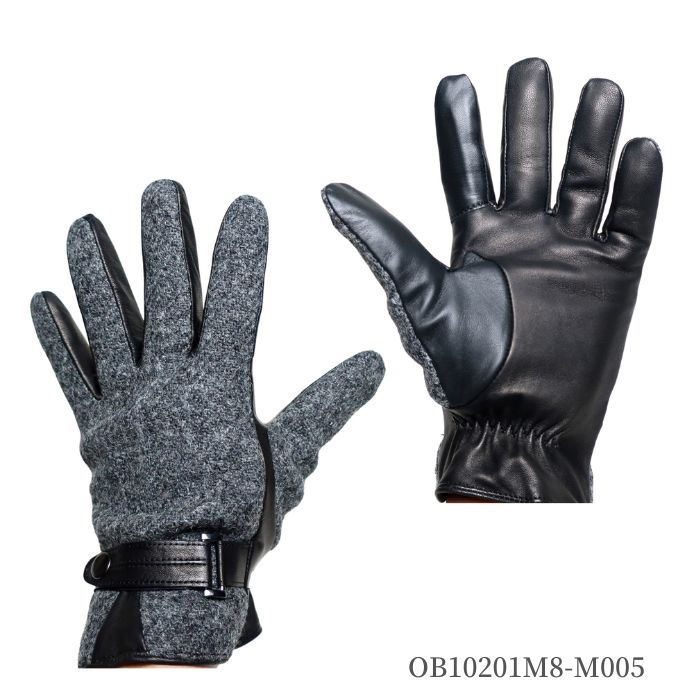 HARRIS TWEED（ハリスツイード） 手袋 メンズ グレー 無地 日本製