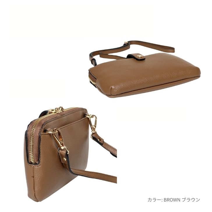 ピソラロ Pisoraro ウォレットショルダー スマホ収納 斜め掛け お財布