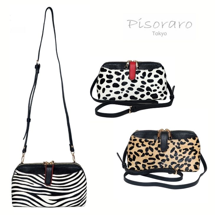 ピソラロ Pisoraro ハラコ ショルダーバッグ 横型 お財布