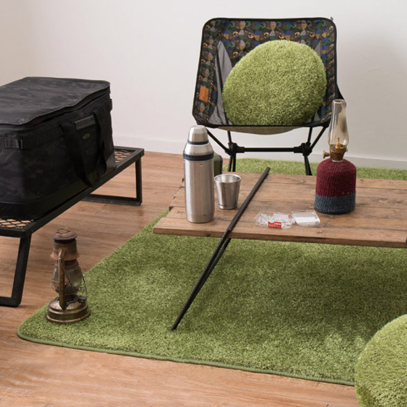メーカー直送】リアル芝生風のやわらかラグ シーヴァ 約185×185cm ラグ  