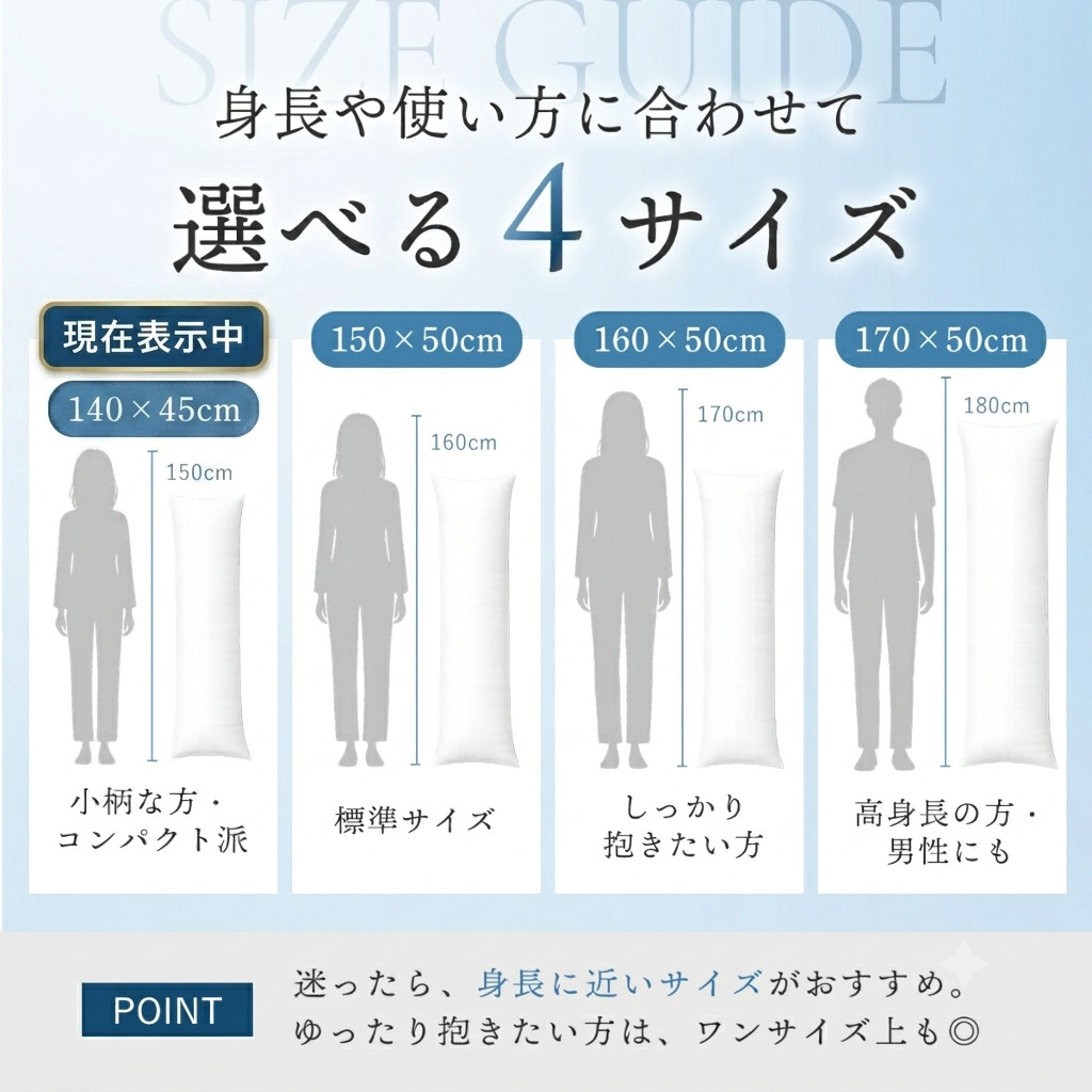 COYOLI 抱き枕 日本製 中身 140×45 ロングクッション 枕 ロング ヌード