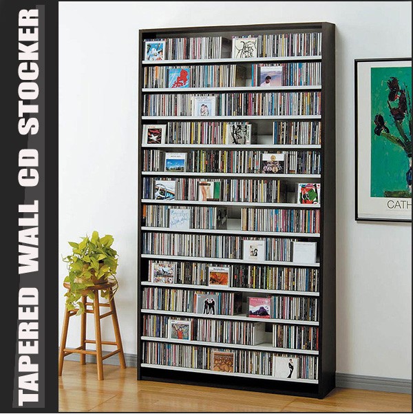 CDラック CDストッカー 最大CD1284枚 DVD560枚 収納できる 壁面薄型