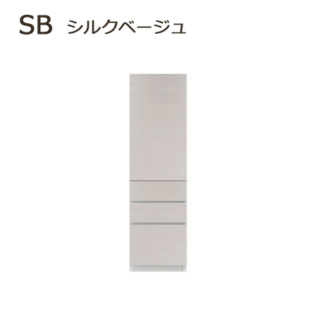 セミオーダー壁面収納GRANNER2(グラナー2）片開き扉・引出3段ラック（幅41〜55cm×奥行42cm×高さ155cm）全14色_7