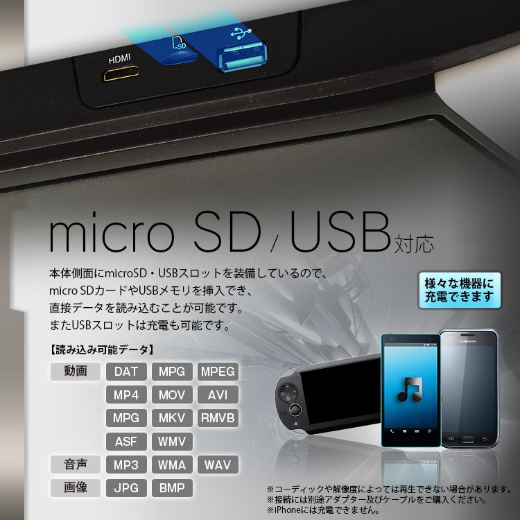 フリップダウンモニター 17.3インチ フルHD 高画質液晶 HDMI対応