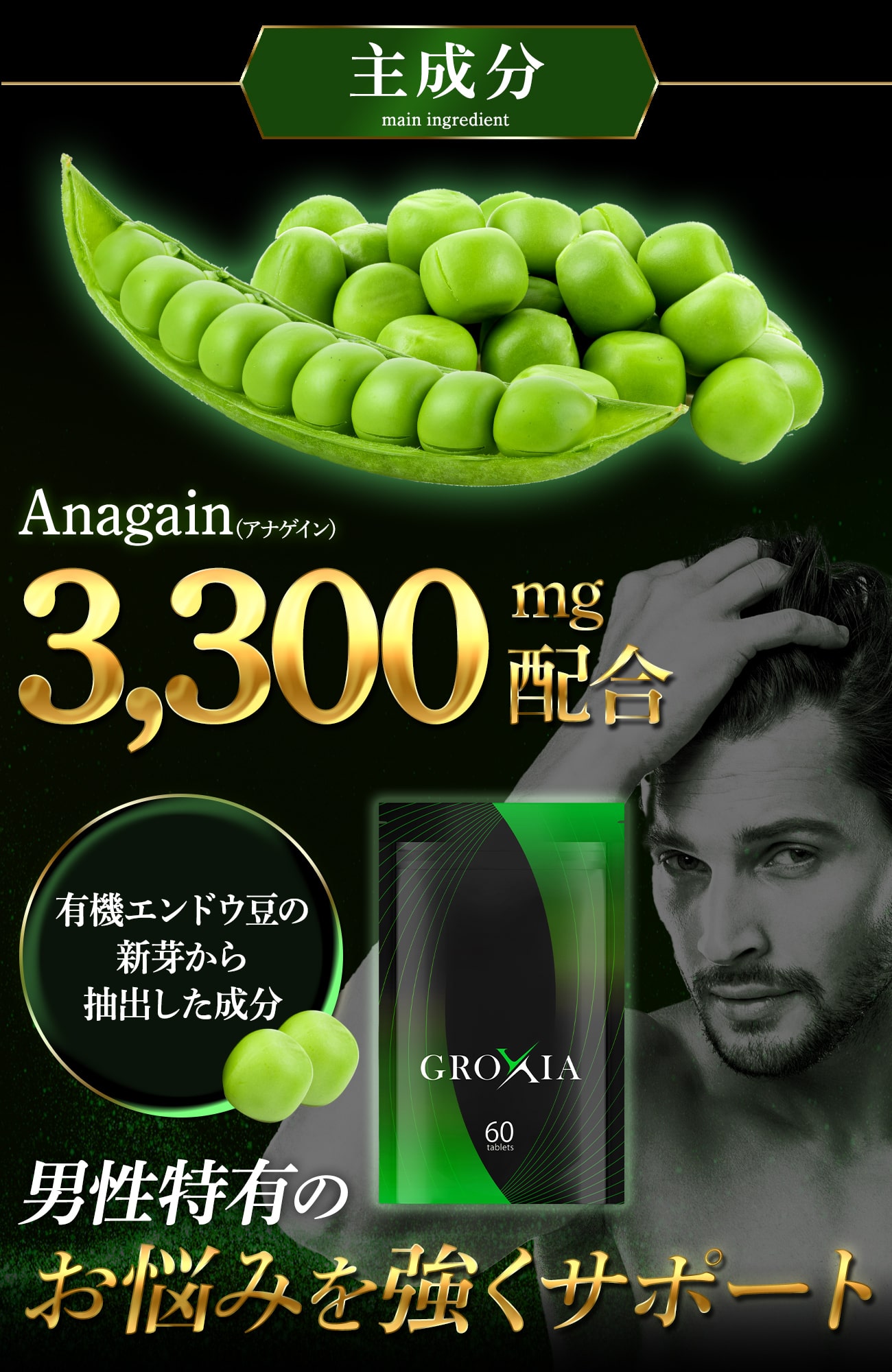 NIAGANAQ アナゲイン3300mg ノコギリヤシ 亜鉛 イソフラボン 厳選12