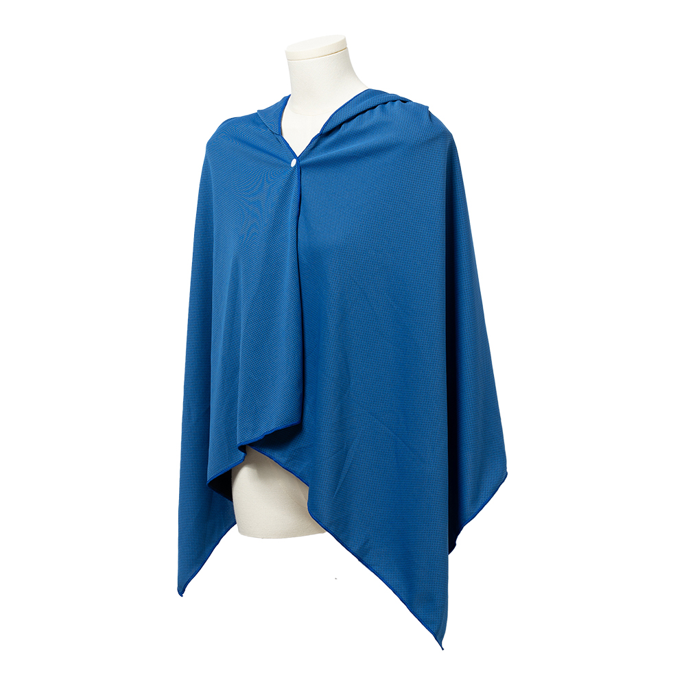 冷感ポンチョ クール ケープ ポンチョ 即効冷感 水に濡らすだけ 振る