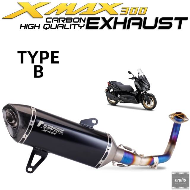 の*ら様 XMAX用 SHタイプマフラー レーシングタイプ xmax（バイク用 スリップオンマフラー）｜マフラー｜バイク | 車