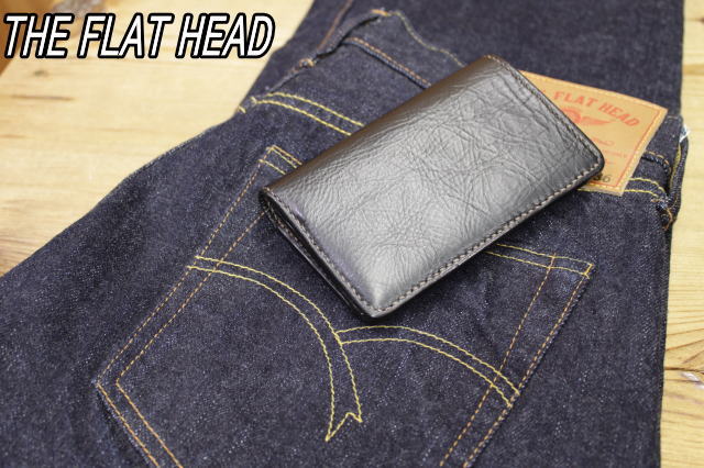 フラットヘッド　スリムウォレット The Flat Head フラットヘッド ウォレット FN-C7C5-5 茶芯ホース