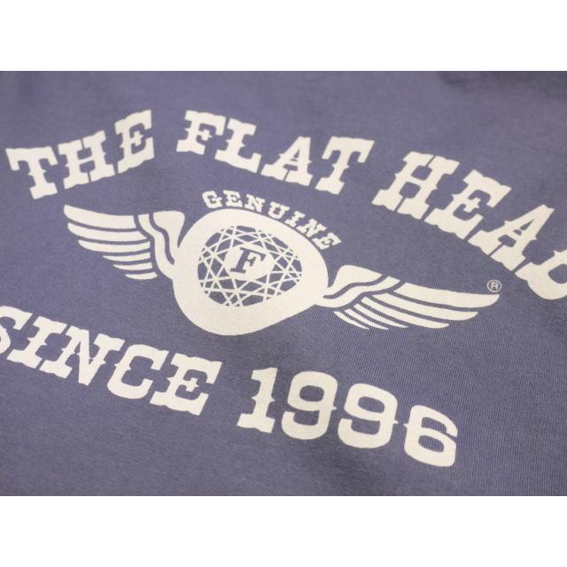 フラットヘッド Tシャツ FN-THC-202 FH FLYING WHEEL 丸胴半袖Tシャツ ブラック ホワイト チャコール ライトレッド アイボリー ネイビー theflathead｜craft-ac｜04