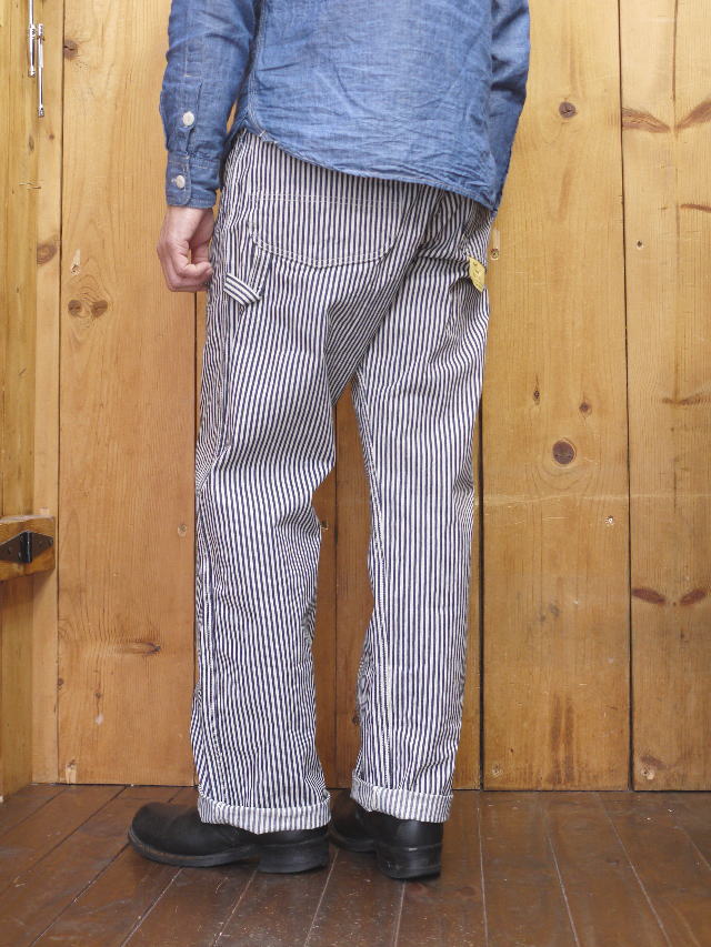 Lot No. SC42496 / 11oz. HICKORY STRIPE WORK PANTS - SUGAR