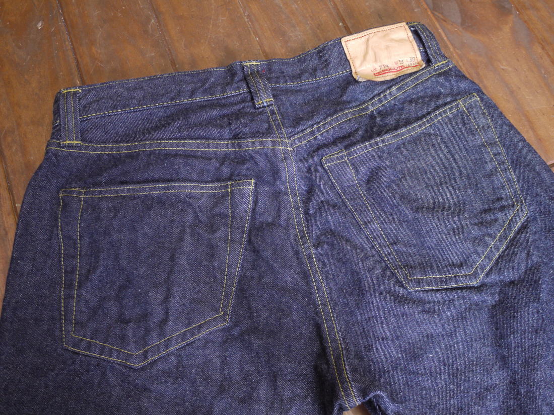 RESOLUTE ストレートデニム 36 30 ダークブルー リゾルト (RESOLUTE) 714 大戦モデル ワンウォッシュ ストレート