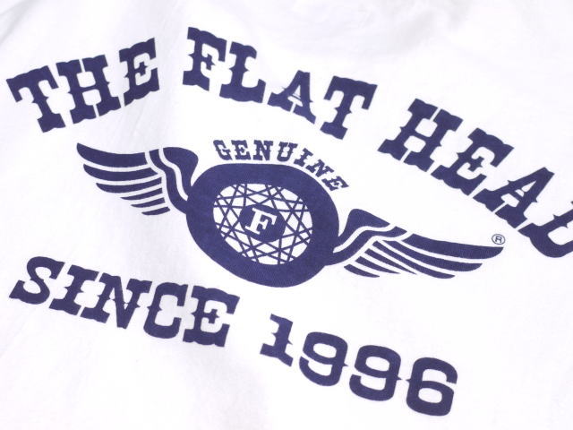 フラットヘッド Tシャツ FN-THC-202 FH FLYING WHEEL 丸胴半袖Tシャツ ブラック ホワイト チャコール ライトレッド アイボリー ネイビー theflathead｜craft-ac｜03