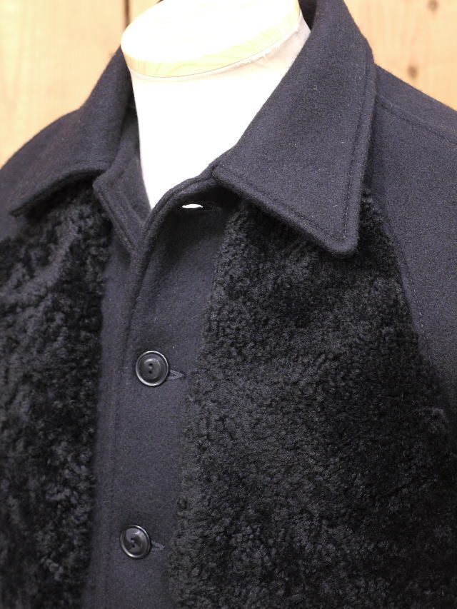 ダッパーズ クラシカルムートン×メルトン コンビスポーツジャケット