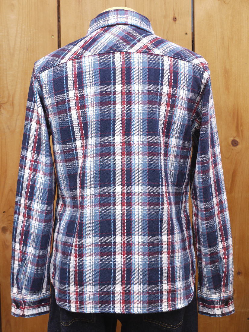 UES（ウエス） ネルシャツ 先染ヘビーネルシャツ ネイビー No 502152