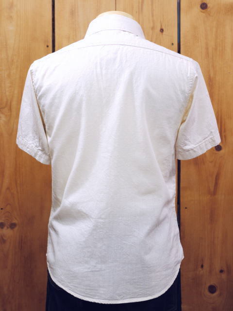 SUGAR CANE シュガーケーン 半袖シャンブレーワークシャツ オフ