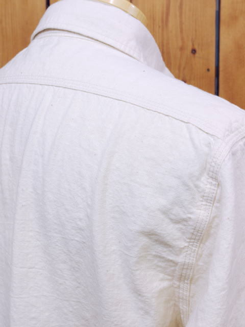 シュガーケーン シャンブレーワークシャツ オフホワイト SUGAR CANE