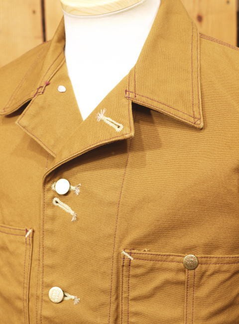 SUGAR CANE シュガーケーン 13oz.ブラウンダックワークコート